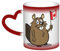 JEWOSS Tasse mit Biber-Druck, farbwechselnd, temperaturempfindlich, farbwechselnd, Keramik, Geschenktasse