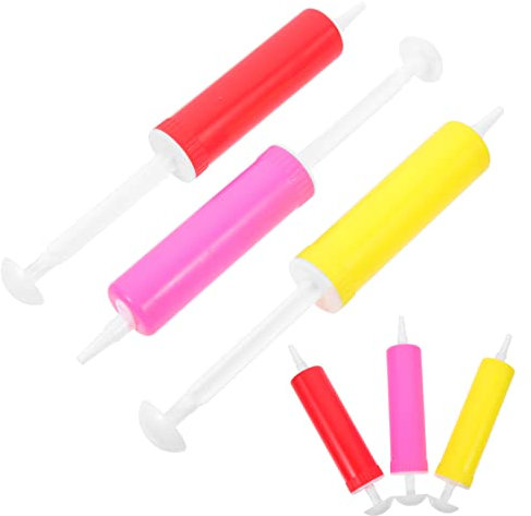Ciieeo 10pcs Portable Manual Air Pump for Balloon Supply Wear-resistant Design for Festival Party Decorations Random Style