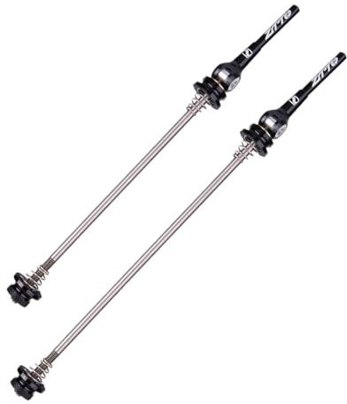 Gerrit Schnellspanner MTB Exzentrischer QR Titanlegierungsspieß 52g TI Ultraleichter Radnabenspieß 9mm 5mm Schnellspanner 100 135mm Achse 9x100 10x135 Schnellspanner Fahrrad (Color : Ti Black)