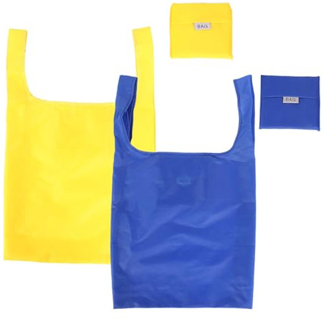FAVORTALK Foldable Shopping Bag Washable Washable - Shopper Bags Reusable Shopper Handbag Foldaway Water Resistant Eco Daily Use in Pocket D28605