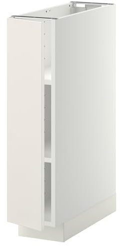 METOD Unterschrank mit Einlegeböden, 20x60 cm, Weiß/Veddinge Weiß