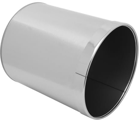 PRETYZOOM Poubelle De Salle De Bain Ronde En Acier Inoxydable Poubelle Compacte Pour Cuisine Bureau Chambre À Coucher 1 Pièce