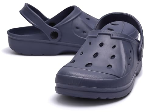 The Essentials Wardrobe Mens TEW Clogs - Navy - UK-9