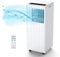 Acekool Mobile Klimagerät 7000 BTUs, 3-in-1 Klimaanlage, Luftentfeuchter 30L/Tag, 2-Stufen-Ventilator, Kühlen, Digitales Display, Fernbedienung, 24-Stunden-Timer - Ideal für Wohnungen, Zimmer
