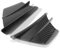 WODHMIEY Winglet, 1 Pair Kohlefaser-Optik Wings, Side Wind Spoiler Universal Tuning ZubehöR Kompatibel Mit Den Meisten MotorräDern, aus ABS-Material