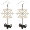 FFWTPY Ohrringe Gothic Spinnennetz Schmuck Vintage Schwarz Baumeln Gruselige Kostüm Ohrstecker Übertrieben Geschenke für Frauen Und Mädchen