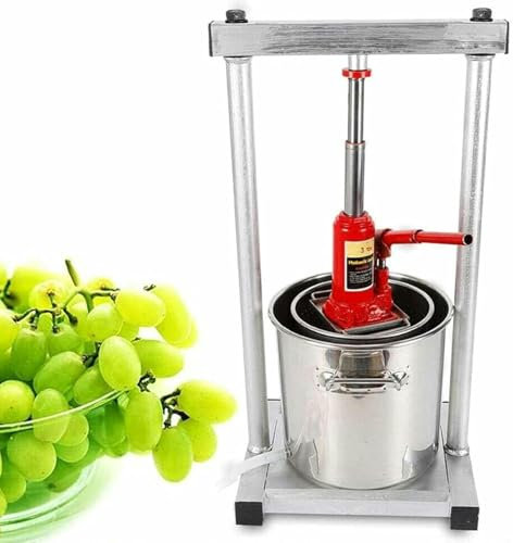 FUEPRFL Obstpresse, Fruchtweinpresse, Polier Mit Großer Kapazität, Früchte Früchte Hund