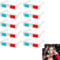 Atthatmmt 10 Pairs Paper 3D Glasses Disposable 3D Glasses Red Cardboard Glasses Blue & White