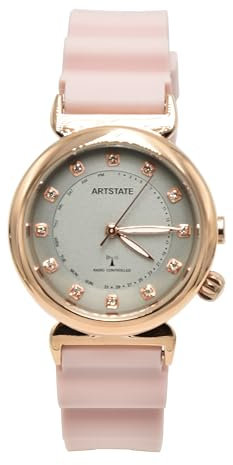 Ａ Ａｒｔｓｔａｔｅ [Artstate AS3224B] Damenuhr Funkuhr Business Beliebte Modemarke Wasserdicht Geschenk Funkuhr TPU-Armband CZ-Stein