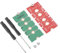 QUARKZMAN 2Pcs M2+ Adaptador de Extensión Longitud M.2 Ngff/Nvme 2230, 2242, 2260, 2280, Soporte de La Placa de PCB de La Tarjeta de La Bracket para La Caja de La Computadora Pc Rojo Verde