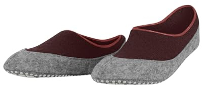FALKE Damen Cosyshoe Invisible W Hp Wolle Rutschhemmende Noppen Stoppersocken, Braun Cayenne 5950, 39/40 EU