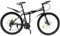 Queeucaer 26 Zoll 21-Gang faltbares Mountainbike, Mountainbike für Jugendliche Erwachsene, mechanische Scheibenbremse Mountainbike mit Scheibenbremse Fahrrad MTB Unisex Alu Bike