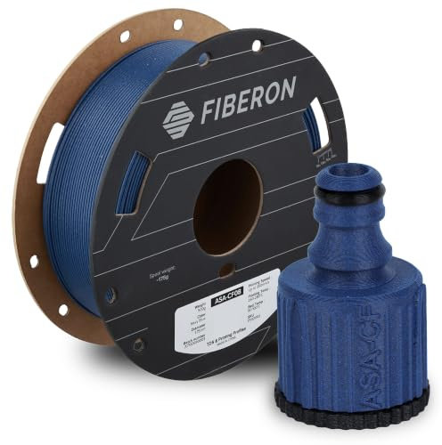 Polymaker Fiberon ASA-CF08 Marineblaues 3D-Druckfilament, 1,75 mm, 0,5 kg, UV- und witterungsbeständig, hohe Steifigkeit, hitzebeständig, leicht zu drucken