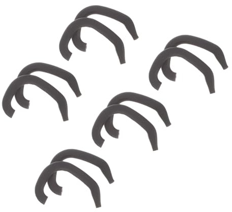 NULYLU Correcteur D'oreilles Décollées pour Bébé 5 Paires en Silicone Noir, Correcteur de Valgus du Pavillon de L'oreille, Patchs Protecteurs Auditifs Réutilisables pour Correction