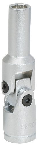 KS Tools 500.7303 - Douille articulée 6 pans pour bougie préchauffage 3/8 - 10mm - En Chrome Vanadium - En Chrome Vanadium - Finition satinée
