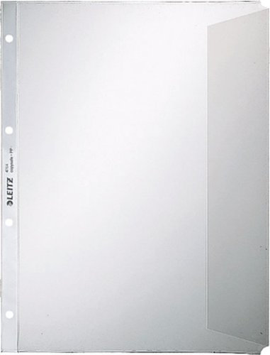 50 X LEITZ Prospekthülle A4 PP mit Klappe 4764-00-00