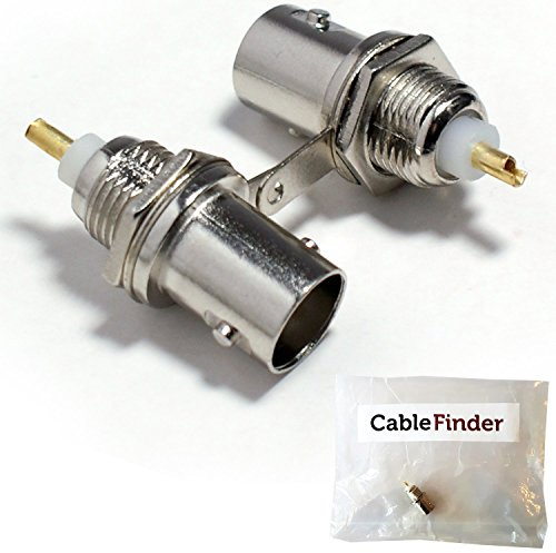 5x BNC Female Socket Solder Connector - CCTV Camera Chassis Panel Mount Coaxial - Loops