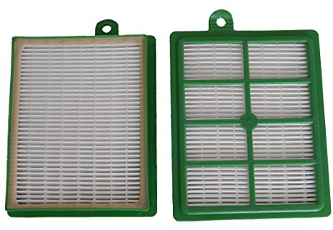 vhbw 2x Staubsaugerfilter kompatibel mit AEG Electrolux ACX 6443 | ACX 6444, ACX 6445, ACX 6446, ACX 6447, ACX 6448 Staubsauger - HEPA-Filter Grün Weiß