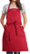 BIGHAS Adjustable Bib Apron with Long Ties for Women Men 18 Colors Chef Kitchen Cooking (Wine Red)
