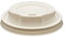 THE PAPER CUP COMPANY 90mm White Disposable Plastic Hot Drink Coffee Machine Tea Catering Cups Sip Lids - 100 Pack