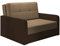 mb-moebel kleines Sofa mit Schlaffunktion und Bettkasten Schlafsessel Gästebett Jugendsessel Couch Bettsofa ERIK02 (Bahama 06 + Bahama 08)