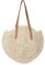 Stroh Handtasche Sommer Strandtasche Runde Vintage Handarbeit Umhängetasche Kreis Böhmische Handgewebt Schultertaschen für Frauen Reisen Urlaub Freizeit Geflochten Tasche