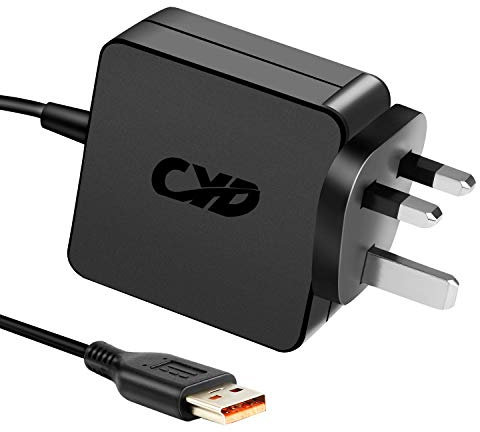 CYD 65W PowerFast Laptop-Charger use with Lenovo Yoga 900 900-13ISK 900-13ISK2 4 Pro 700 900 Pro, 700 700-11ISK 80QD Yoga 3 1170 1370 1470 IdeaPad Miix 700 Power Supply Cord AC-Adapter