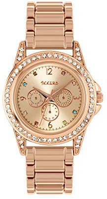 Tikkers Quarz Uhr mit Edelstahl Armband ATK1053