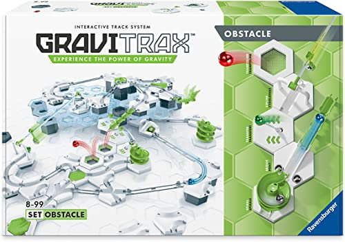 Ravensbuger GraviTrax Starter-Set Obstacle - Erweiterbare Kugelbahn für Kinder, Interaktive Murmelbahn, Lernspielzeug und Konstruktionsspielzeug ab 8 Jahren