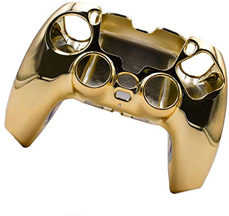 duhe189014 Protection Manette Jeu pour PS5, Coque Protection Dure Placage Poignée Jeu PS5, Housse Protection Galvanoplastie Colorée Fendue pour Peau Sustainable