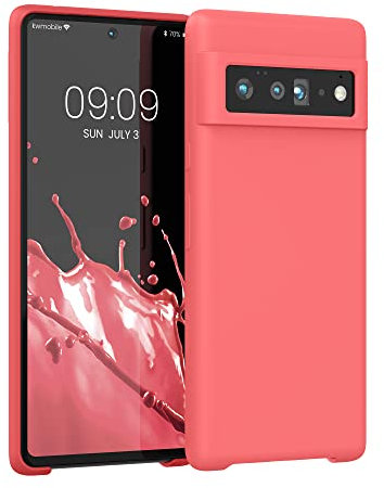 kwmobile Carcasa Compatible con Google Pixel 6 Pro Funda - Case TPU y Silicona antigolpes - Apto Carga inalámbrica - Dolce Vita