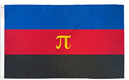 AZ FLAG - Flagge Polyamorie Stolz - 90x60 cm - Polyamorous Pride Fahne 100% Polyester mit Messing-Ösen - UV-beständig - Vives Farben - 50g
