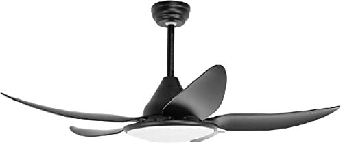 Suinga Ventilador de techo con luz LED, 5 velocidades de ventilación, mando a distancia, temporizador, 5 aspas, 35 W de potencia [Clase de eficiencia energética A+]