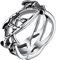 FaithHeart Punk Herren Jungen Jesus Dorn Fingerring Edelstahl Vintage Dorn Siegelring in Größe 72 Jungen Partnerring Freundschaftsring für Valentinstag Weihnachten