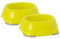 CAT CENTRE Yellow 2 Pcs 0.3L Pet Bowls Small Kitten Cat Dog Feeder Drinking Water Dish Dry and Wet Food Feeding Non-Slip