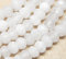 Perline di agata e diaspro, 4 mm, rondelle, 110 pezzi, pietre semipreziose per gioielli (agata bianca)