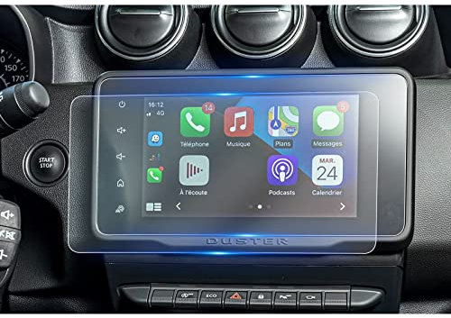YEE PIN 2 Stücke kompatibel mit 8-zoll Dacia Duster 2022 2023+ Nano-Film Navigation Schutzfolie GPS Dacia Duster Displayschutzfolie Navi Folie Schutz Kratzfest Auto Zubehör Transparent