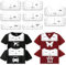 8 Stücke Plotter Zubehör T-Shirt Ausrichtungslineal - DIY T-Shirts Ausrichtlineale, Ausrichtung Werkzeuge Schablonen-Lineal, Lineal T-Shirt Anleitung Lineal V-Ausschnitt Für Erwachsene Und Kinder