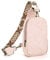 Luckits Crossbody-Tasche für Frauen Leder Sling Gürteltasche Kleine Brusttasche Geldbörsen mit Gitarrengurt Boho Stil Fanny Pack Crossbody Taschen Tagesrucksack Umhängetasche für Wandern Reisen