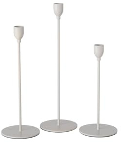BOLTZE Malte Kerzenleuchter beige 3tlg