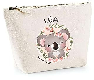 Trousse Lea Bébé d Amour Koala | Pochette Enfant Mignonne Toilette Maquillage Idée Cadeau pour Jeune