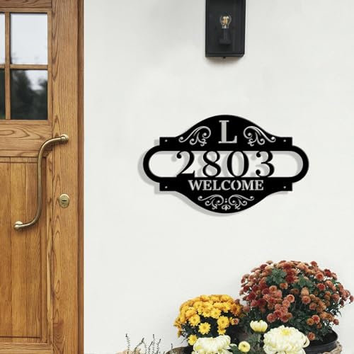 Plaque De Numéro De Rue, Plaque de numéro de maison personnalisé, Numéro de maison/rue gravé et personnalisé, Plaque De Numéro De Rue pour Appartement Hôtel Porte, Différentes tailles disponibles