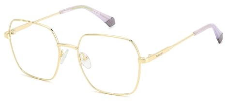 Brillen POLAROID PLD D530 J5G GOLD 54/18/140 Damen | Gefertigt aus Öko-Metall, Gold, optional mit Sonnenbrillentönung oder Blaulichtfilter, inklusive Brillenetui