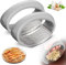 HOIDOKLY Garlic Press, Stainless Steel Garlic Rocker, Garlic Cutter, Garlic Mill, Garlic Peeler, Kitchen Aid with Silicone, Black, Grey, 2 Pieces