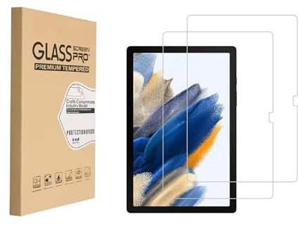Shunwige Designed for Samsung Galaxy Tab A8 2022 Release 10.5 Inch SM-X200 SM-X205 SM-X207 Tempered Glass Screen Protector 9H Anti Scratch HD Clear Bubble Free(2pcs)