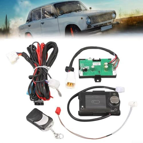 PETSTIBLE Heizungssteuerplatine Motherboard, 5-Draht Schalter Fernbedienung Kabelbaum Sensor Set, Standheizung Teile (12V-5KW)