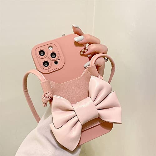 XFZJCHAP Castre de Cuero Crossbody Collar Collar Boquero Case de teléfono para iPhone 11 12 13 Pro MAX XR X XS 6 7 8 Plus Cover with Chain, A, para iPhone 8 Plus