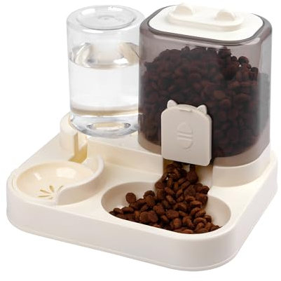 Kit dispensador para Gatos y Perros Piezas Dispensador de Agua para Mascotas, Bebedero y comedero Dispensador Comida y Agua 2Unidad (KIT3468)