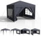 Carpa de jardín plegable 3x3, Pérgola-PE impermeable con 4 paredes laterales, carpa UV 50+, tienda de fiesta-playa-mercado-recepción, toldo con ventanas, marcos de acero, antracita