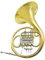 Waldhorn Professional B-Dur 4 Klappen einreihiges Instrument Waldhorn Musikinstrument